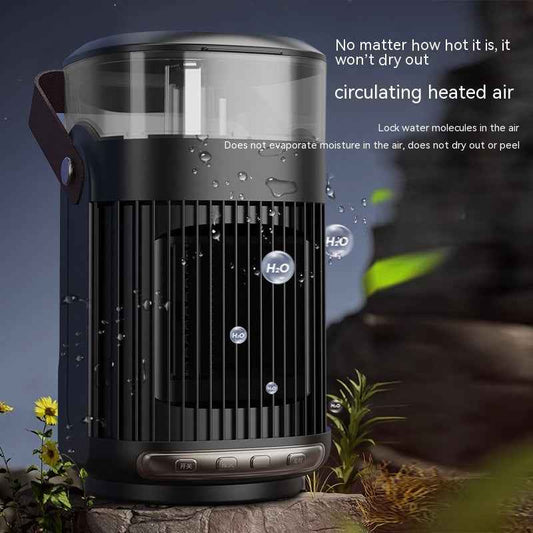 2-in-1 Portable Space Heater & Indoor Humidifier - 1200W High Power Warm Air Blower for Home & Office