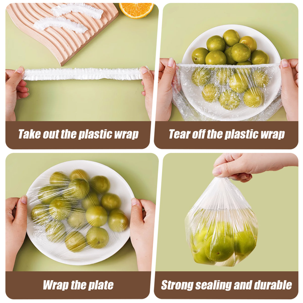 Bowl covers keeping fruit fresh