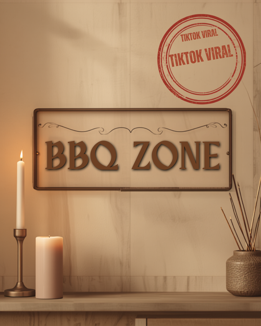 Metal word art wall sign - farmhouse decor, TikTok viral