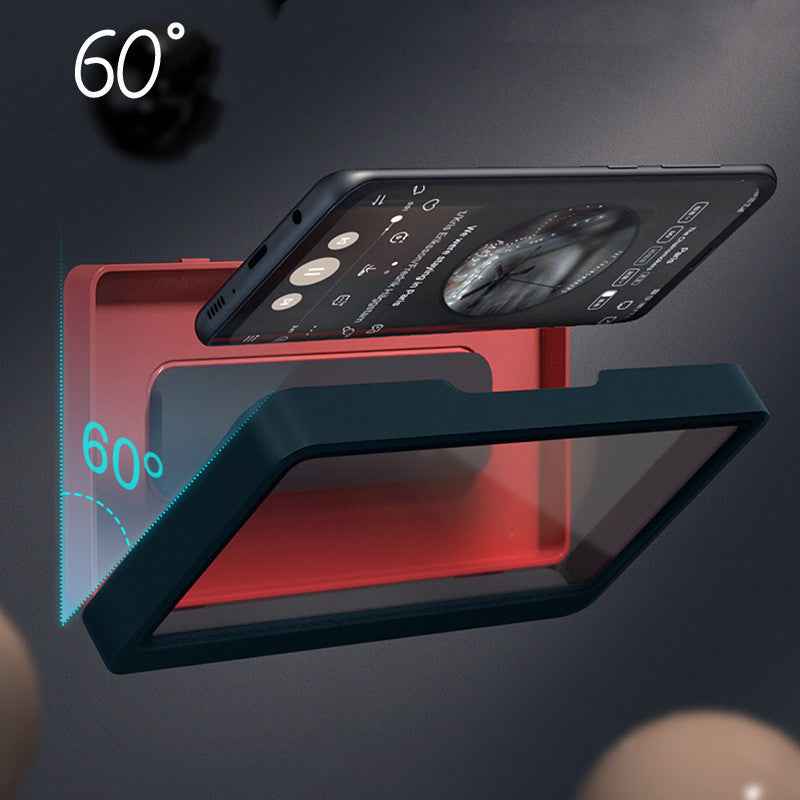 Universal Bathroom Waterproof Wall-Mounted Phone Case - Anti-Fog HD Touch Screen for Shower & Kitchen