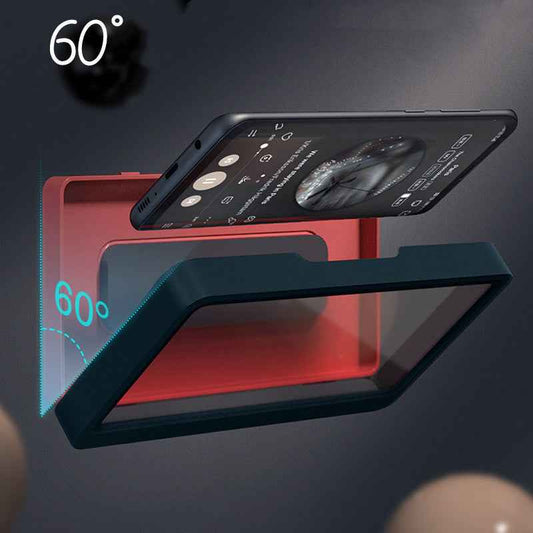 Universal Bathroom Waterproof Wall-Mounted Phone Case - Anti-Fog HD Touch Screen for Shower & Kitchen