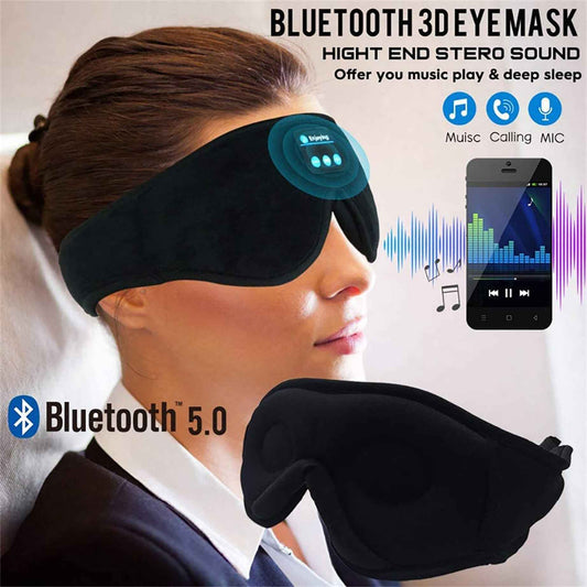 Ultimate Sleep Therapy Mask – Wireless Stereo Headphones & Total Blackout