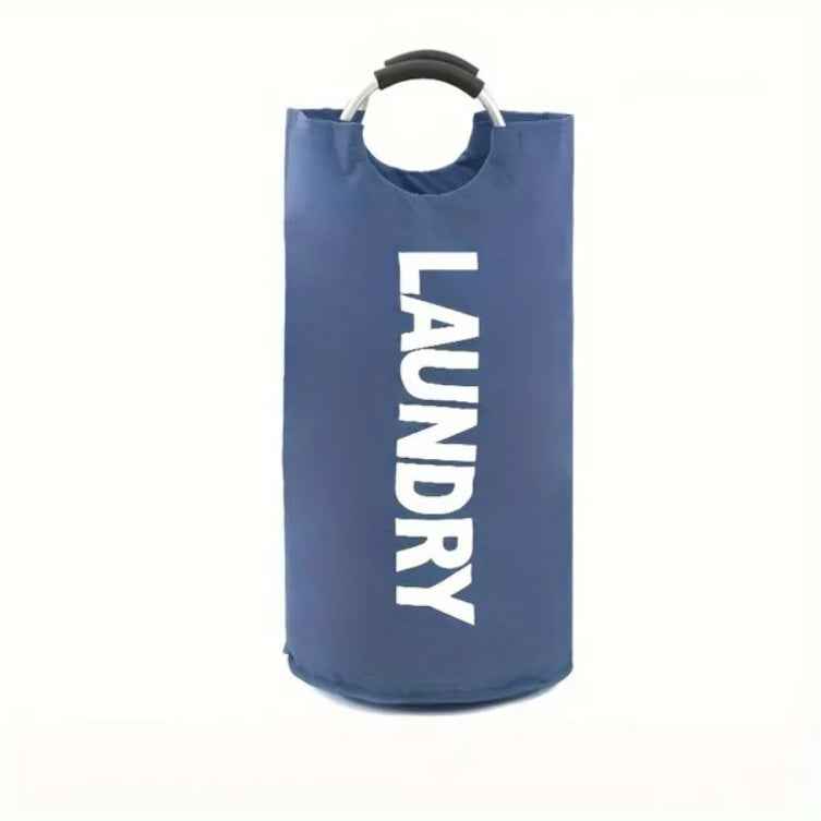 1-Gallon Waterproof Fabric Laundry Basket - Foldable Household Storage Bin for Clothes & Toys