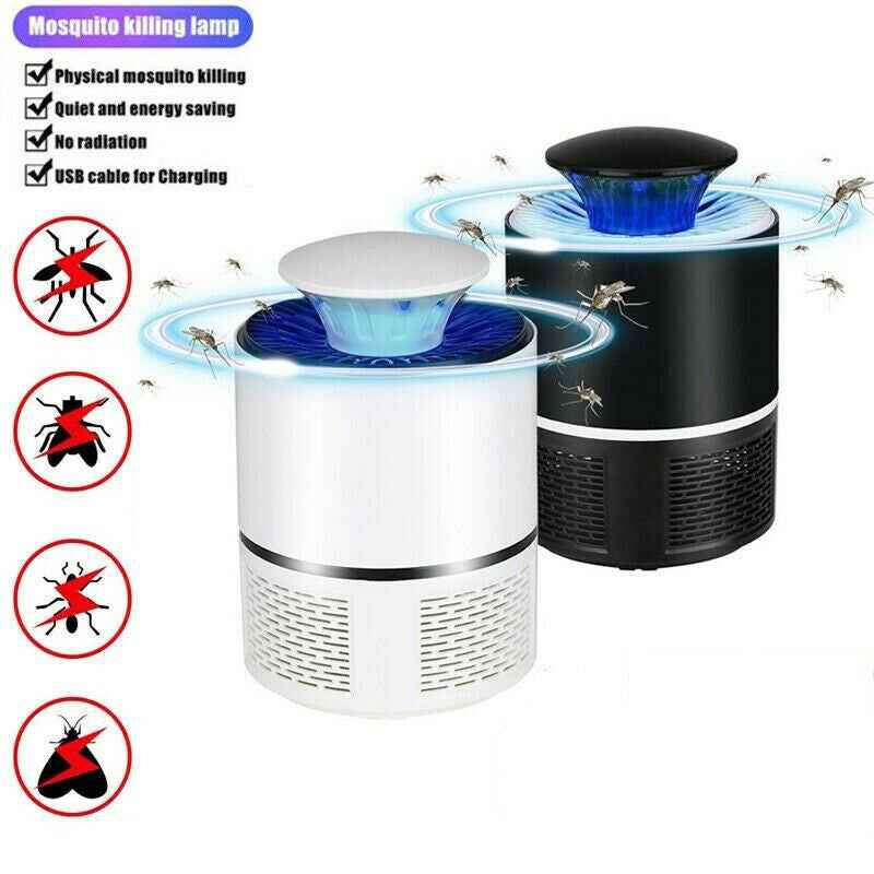 Universal USB Electric UV Mosquito Killer Lamp - 360° Bug Zapper for Home & Patio