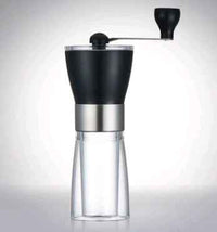 Manual Coffee Grinder & Spice Mill - Adjustable Ceramic Burr - Portable Stainless Steel Hand Crank Mill for Home, Office, and Camping