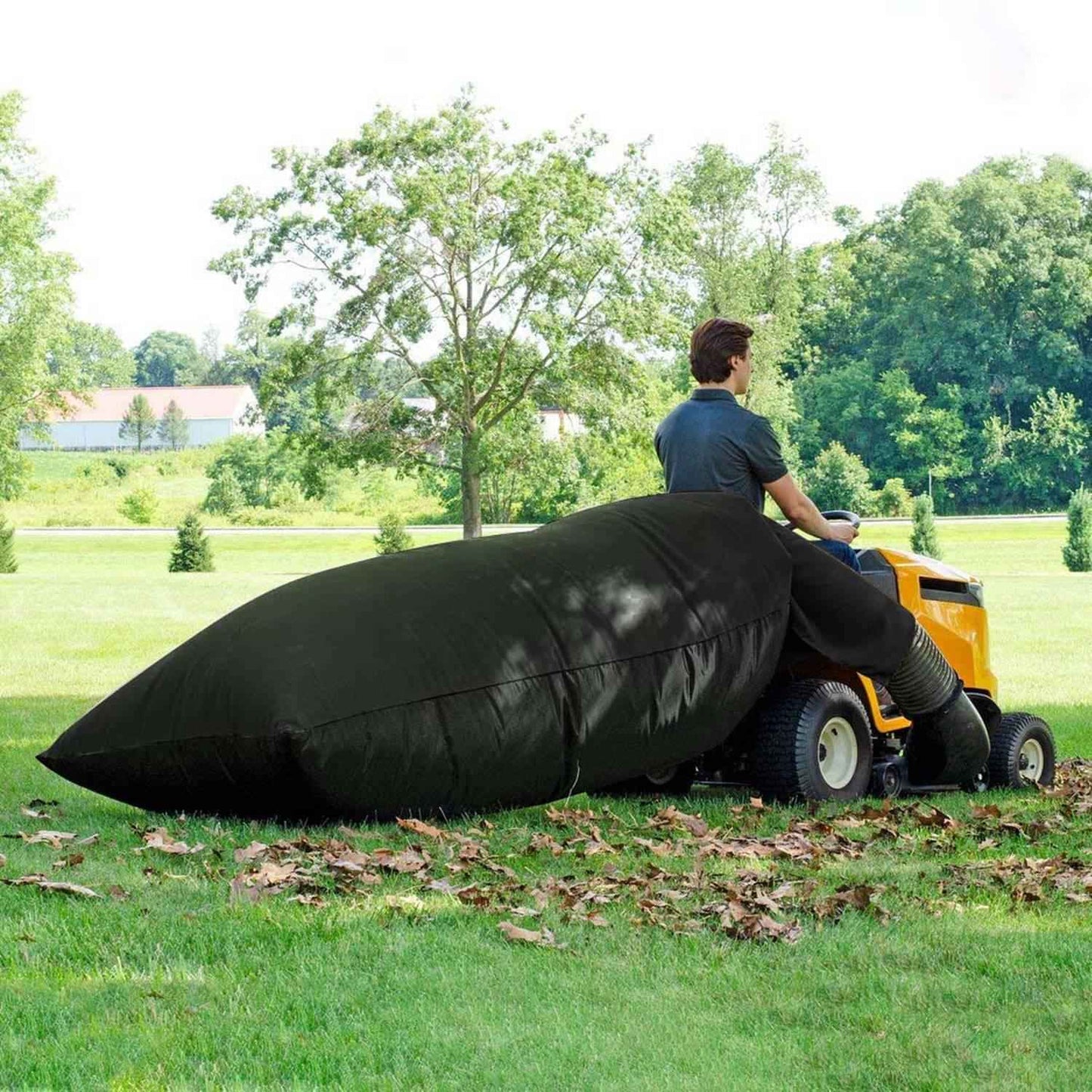 54 Cubic Feet Lawn Tractor Leaf Bag - Heavy Duty Universal Riding Mower Grass Catcher
