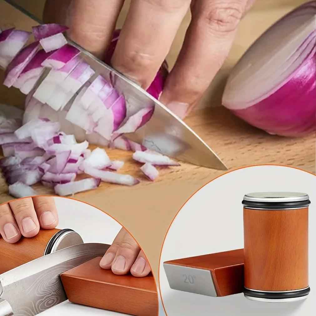 Professional Rolling Knife Sharpener Kit Magnetic 15/20° Diamond Sharpening Tool