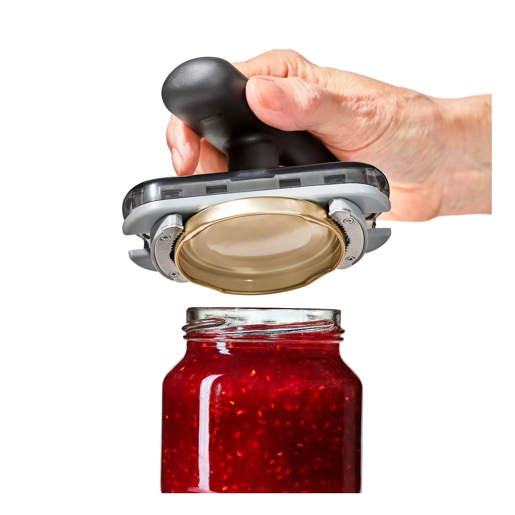 Automatic push-down bottle opener product shot