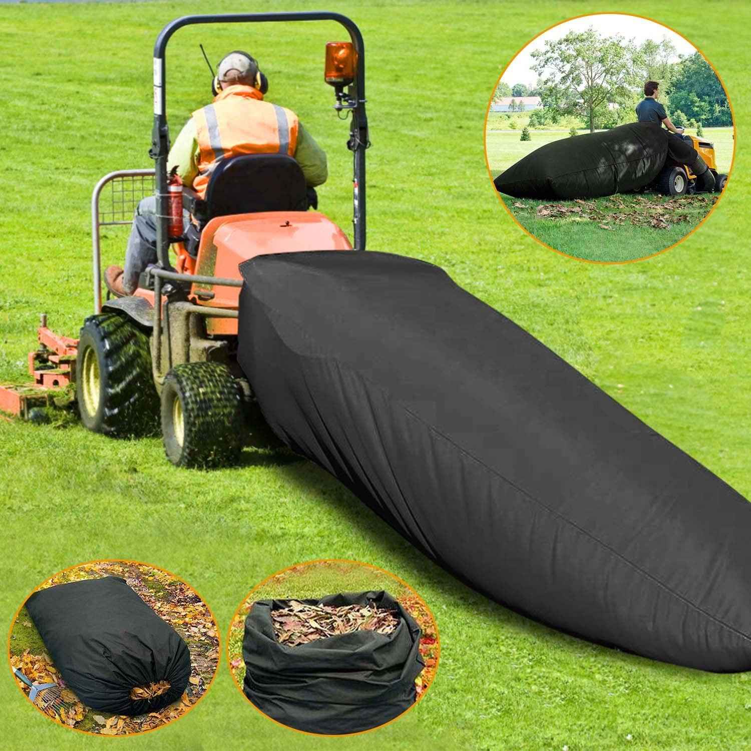 54 Cubic Feet Lawn Tractor Leaf Bag - Heavy Duty Universal Riding Mower Grass Catcher