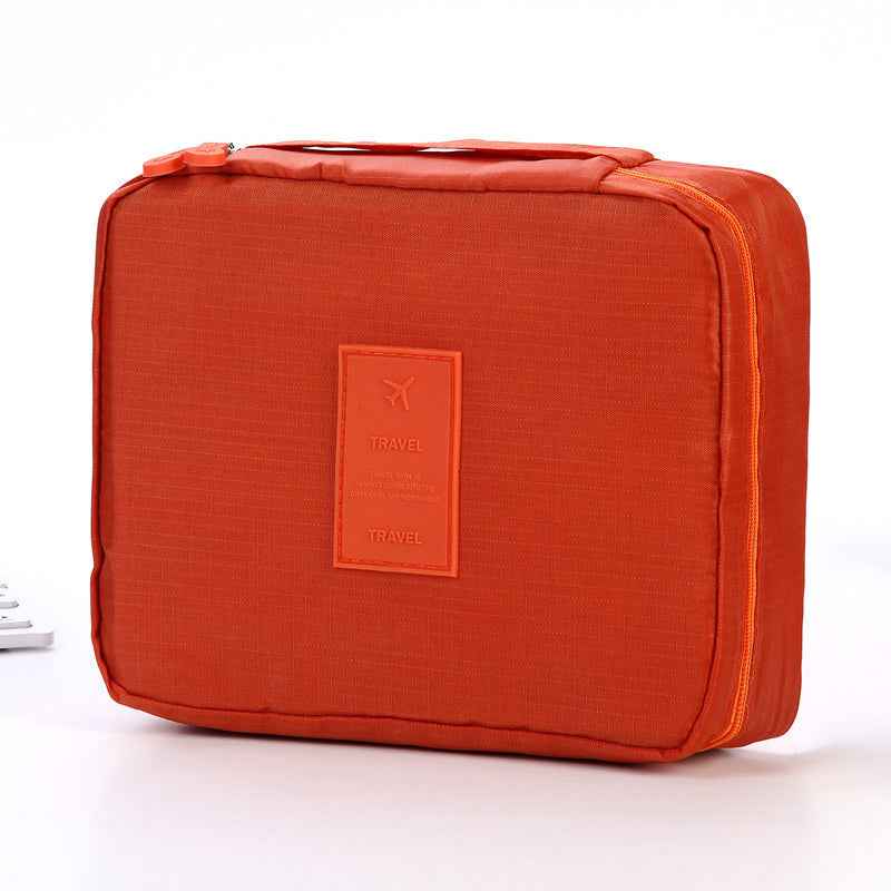 Large Capacity Travel Makeup Bag - Waterproof Portable Toiletry Organizer with Dividers & HandleOpción 2 (Enfocada en tendencias): Open-Flat Portable Cosme