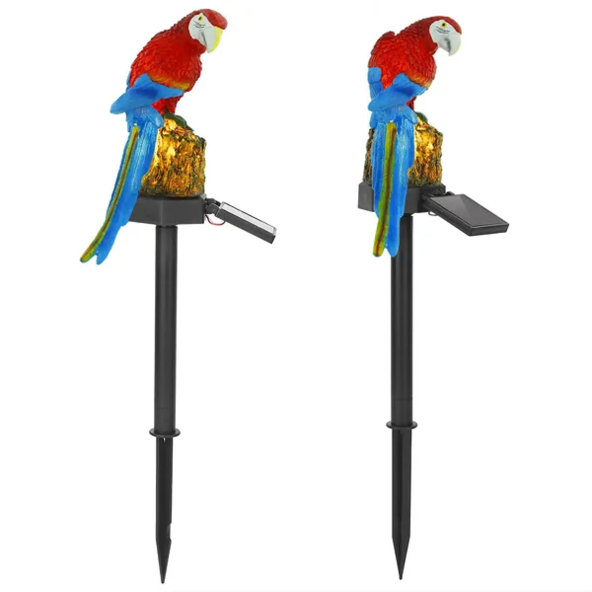 Solar Powered Parrot Garden Light in garden