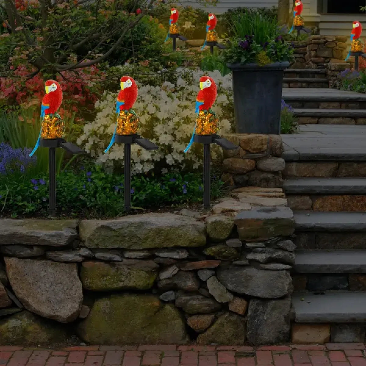 Solar Powered Parrot Garden Light stake