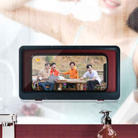 Universal Bathroom Waterproof Wall-Mounted Phone Case - Anti-Fog HD Touch Screen for Shower & Kitchen