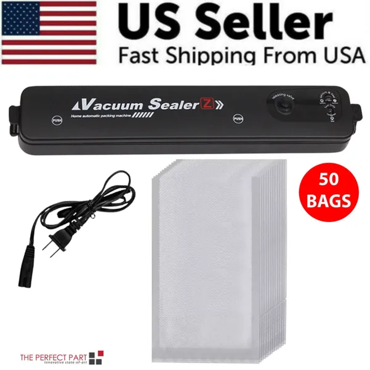 Vacuum sealer features and controls