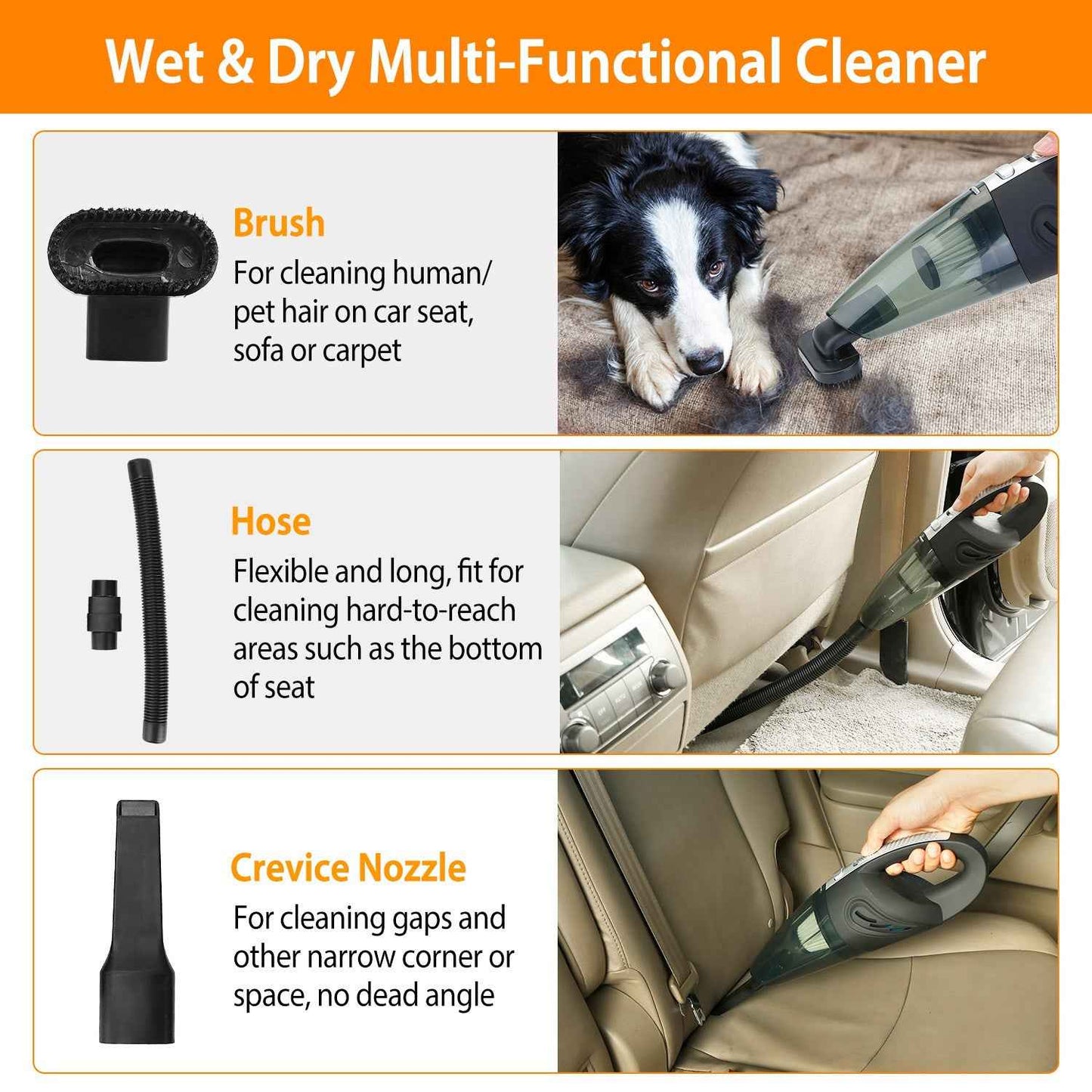 Cordless Handheld Vacuum – Strong Suction for Pet Hair & Daily Messes