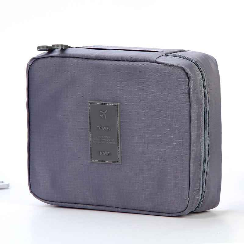 Large Capacity Travel Makeup Bag - Waterproof Portable Toiletry Organizer with Dividers & HandleOpción 2 (Enfocada en tendencias): Open-Flat Portable Cosme