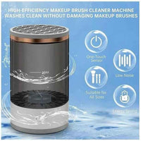 Makeup brush dryer set with bowl and lid close up