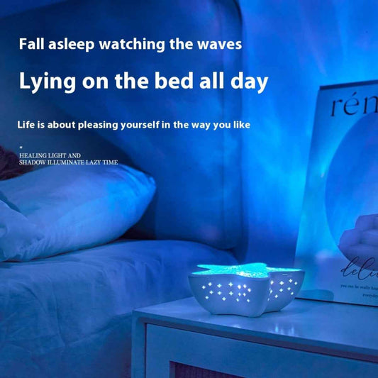 Starfish Projection Lamp – Water Ripple Ambient Night Light