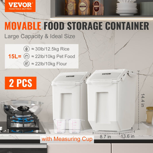 Rotating ingredient storage bin with wheels