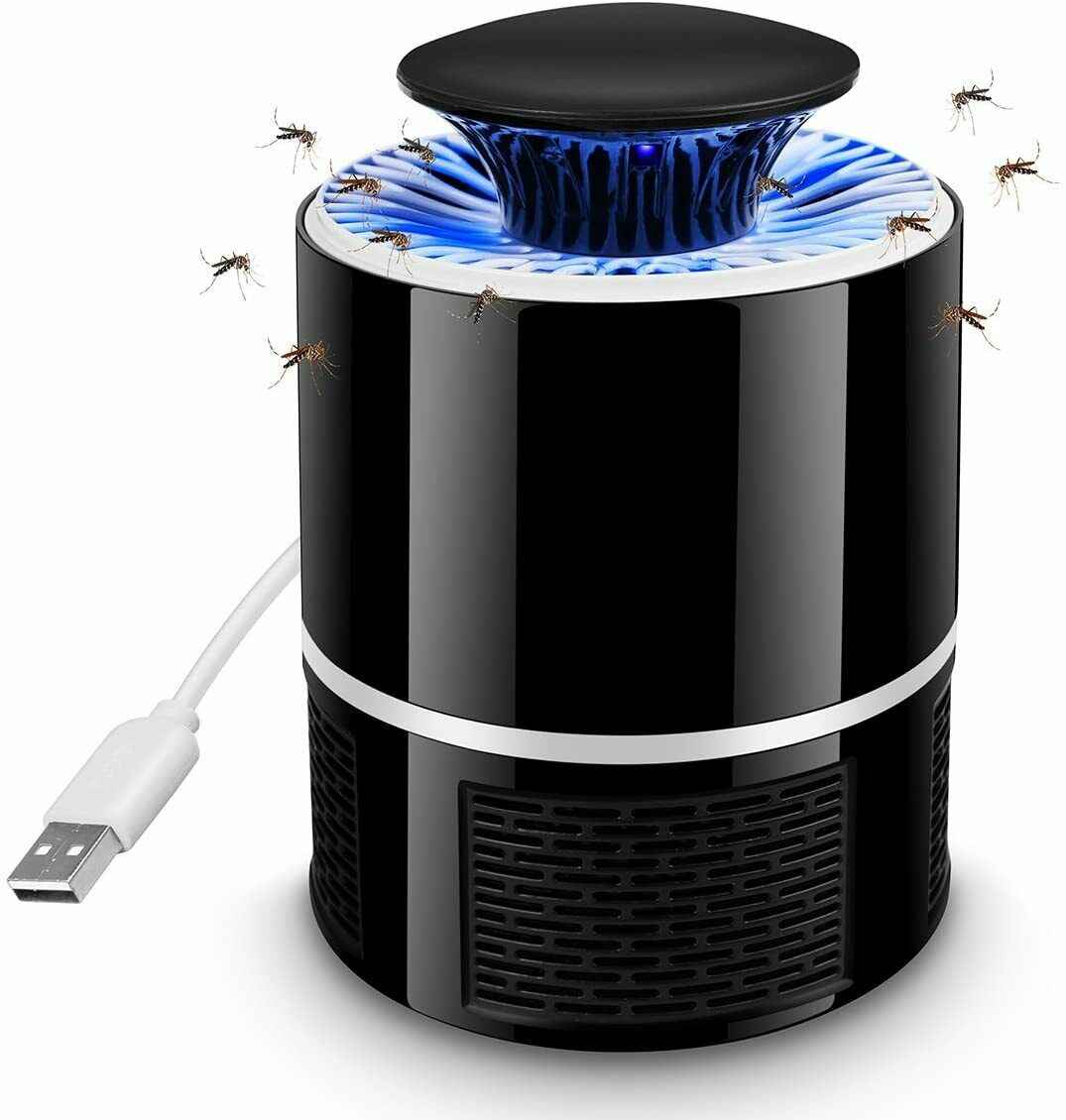 Universal USB Electric UV Mosquito Killer Lamp - 360° Bug Zapper for Home & Patio