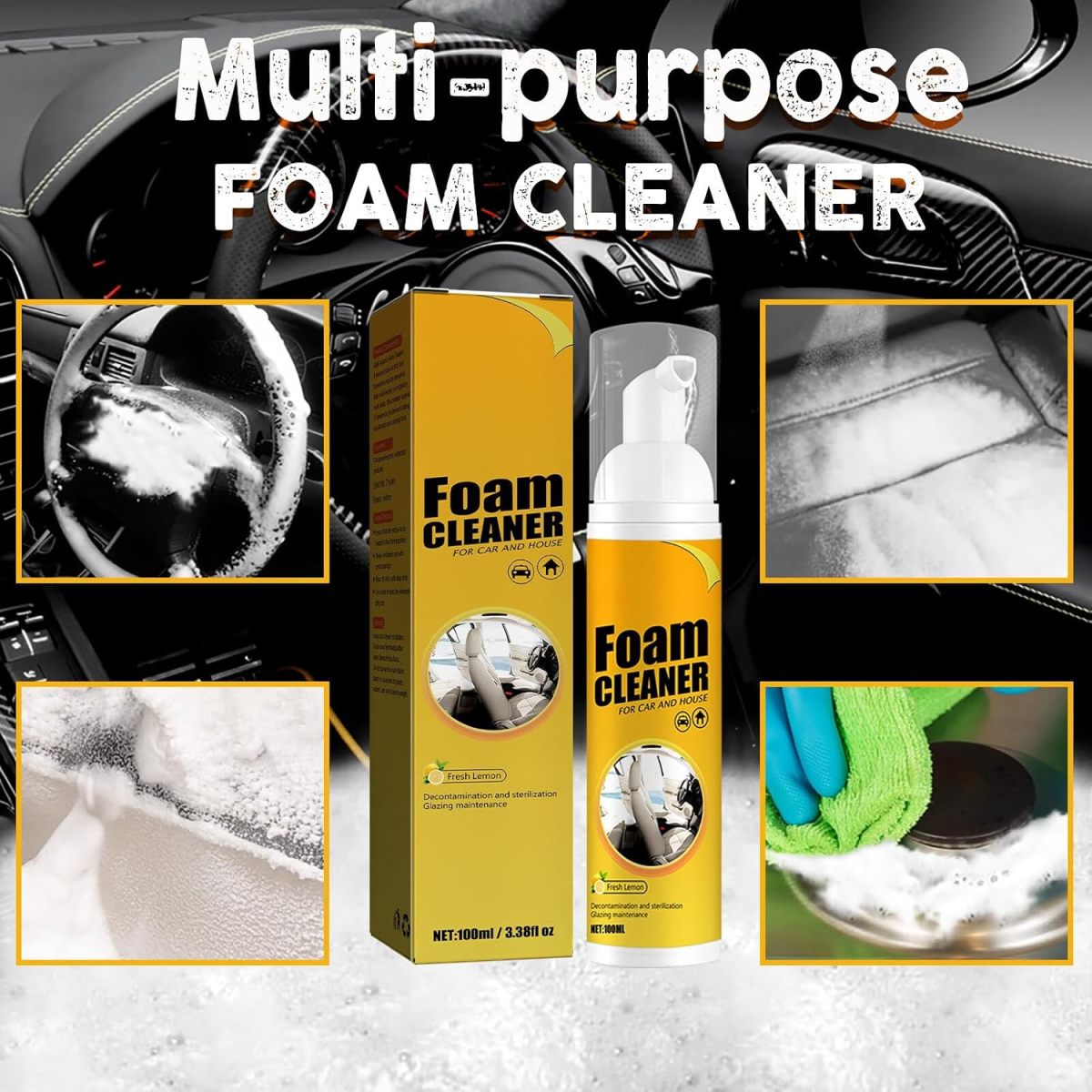 Foam Cleaner Spray label detail