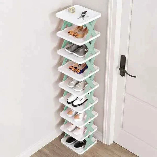 9-Tier Vertical Shoe Rack – Space-Saving Narrow Shoe Organizer for Entryway & Closet