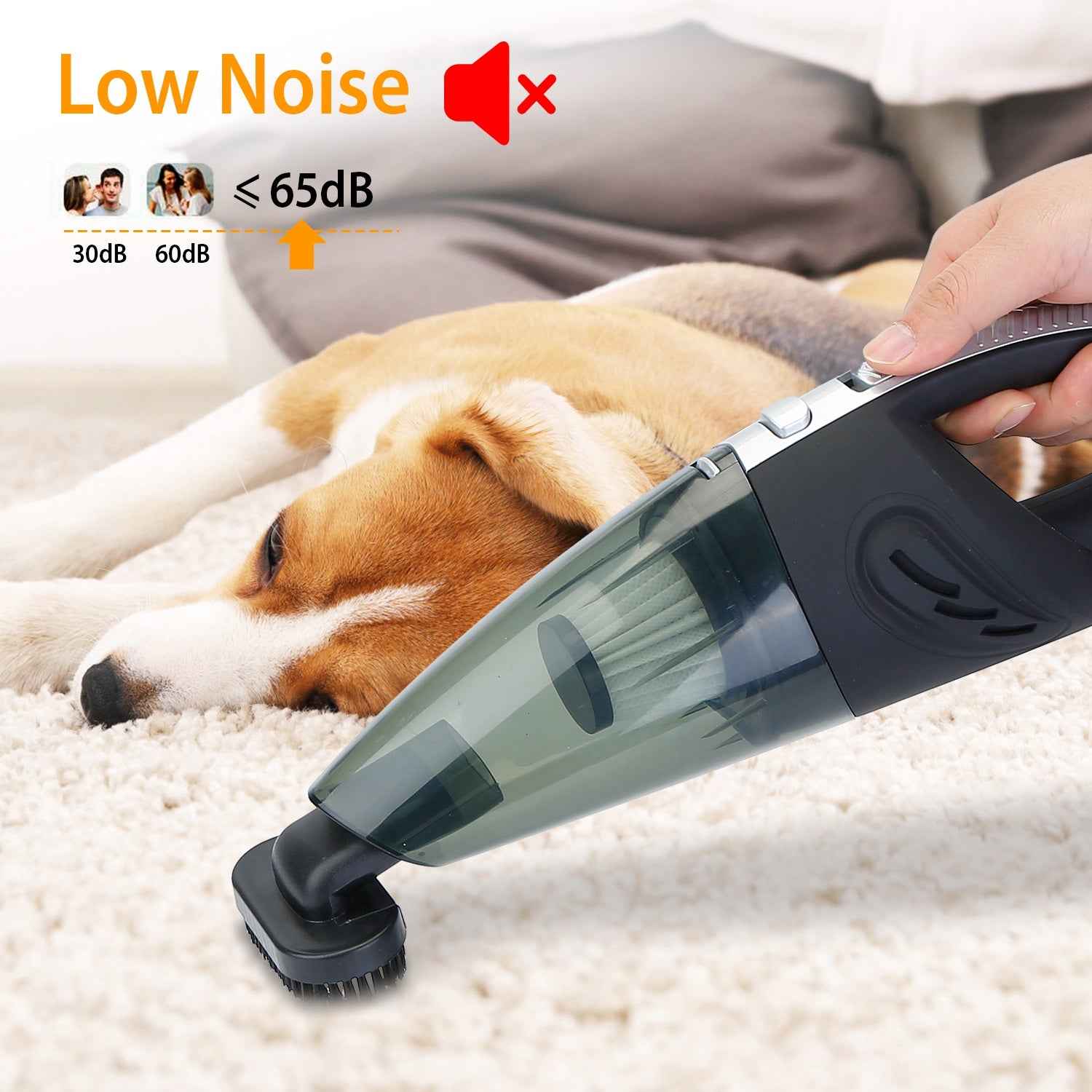 Cordless Handheld Vacuum – Strong Suction for Pet Hair & Daily Messes
