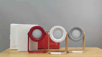 Touch-dimmable lantern lamp brightness levels close-up